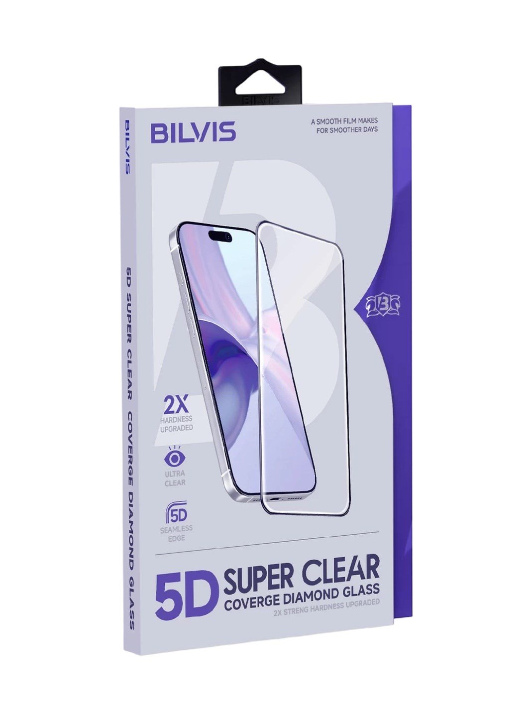 Apple İphone 15 Pro Max Uyumlu Bilvis 5d Super Clear Diamond Cam Ekran Koruyucu