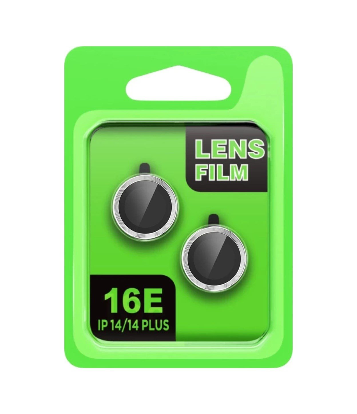 Apple İphone 16e Uyumlu Raze Metal Kamera Lens - Gümüş