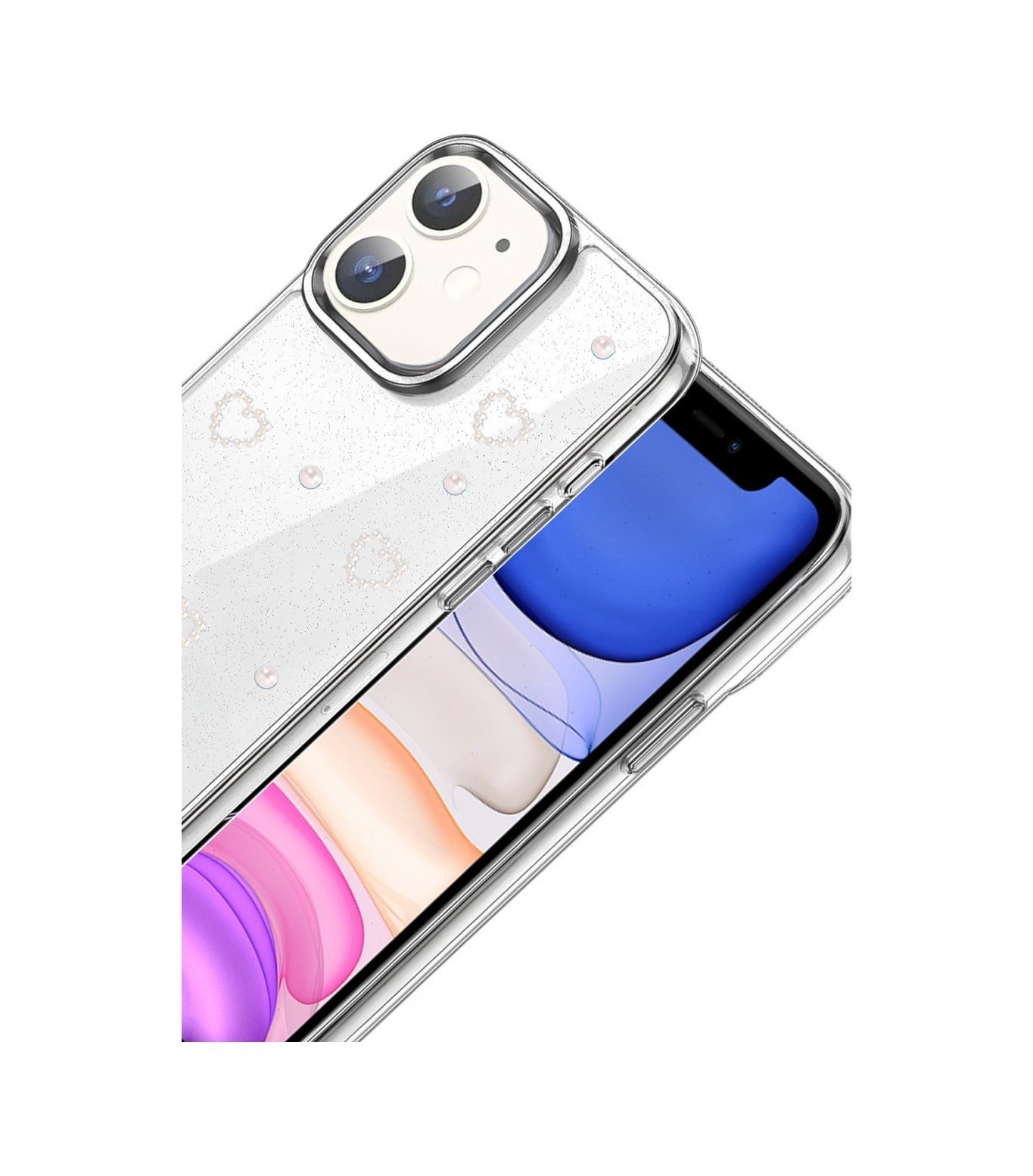 Apple iPhone Uyumlu 11 Fiyonk Desenli  - Kapak  - Desen 10 Belirtilmemiş