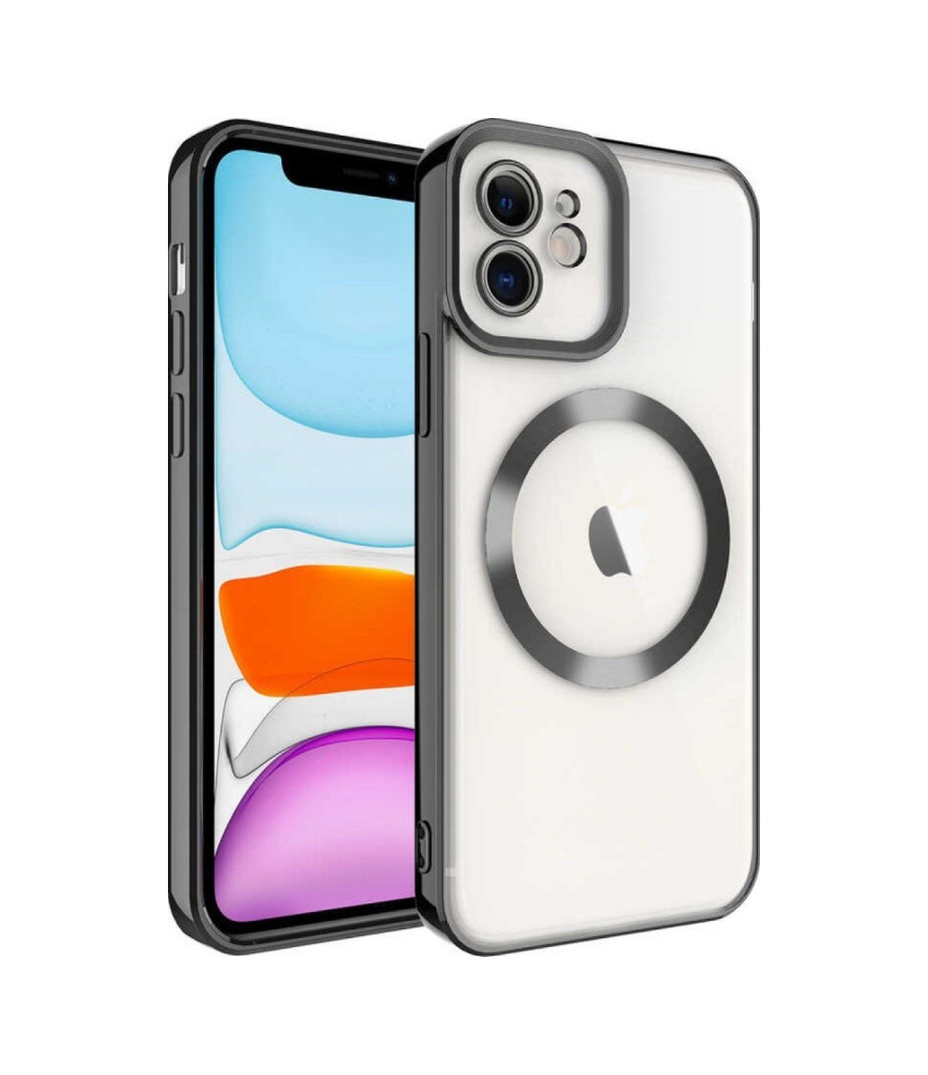 Apple iPhone Uyumlu  11 Kılıf Kross Magneticsafe Kapak -  Siyah Belirtilmemiş