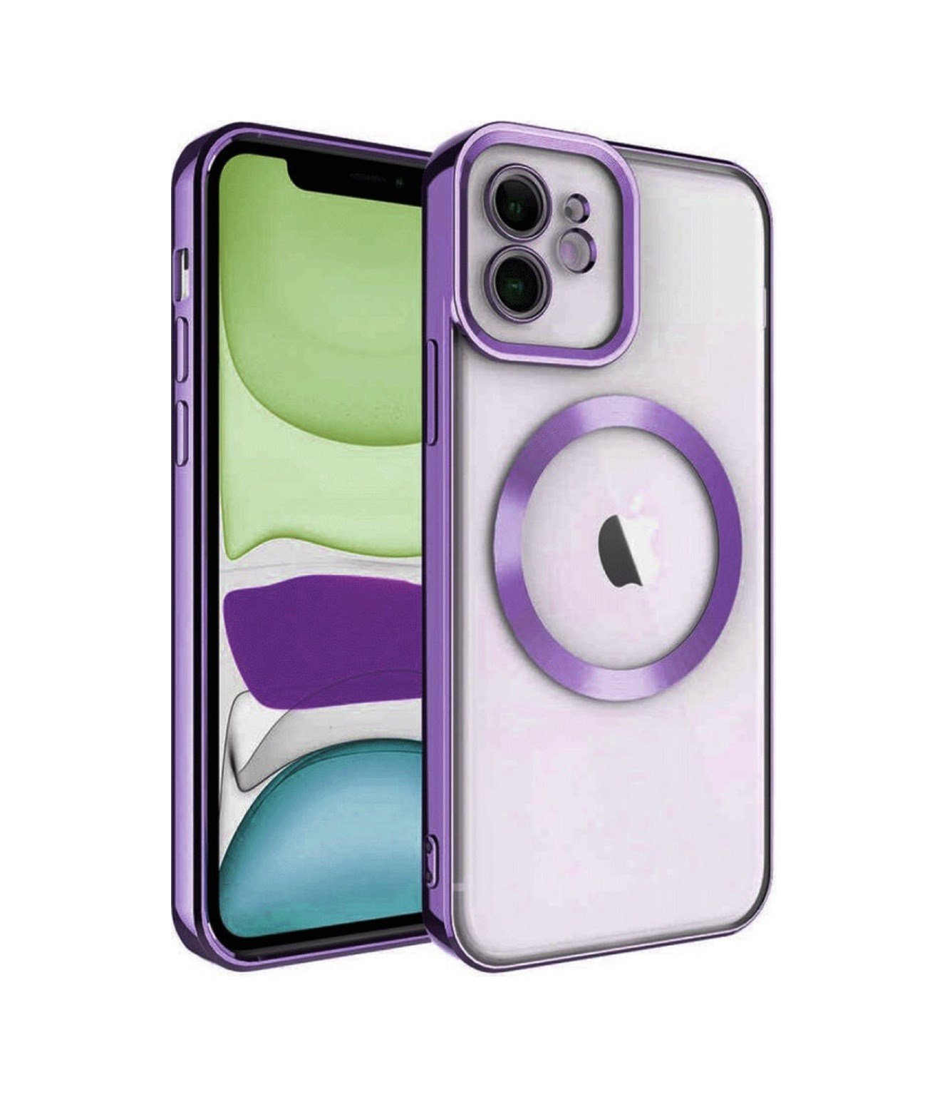 Apple iPhone Uyumlu   11 Kılıf Kross Magneticsafe Kapak - Mor Belirtilmemiş
