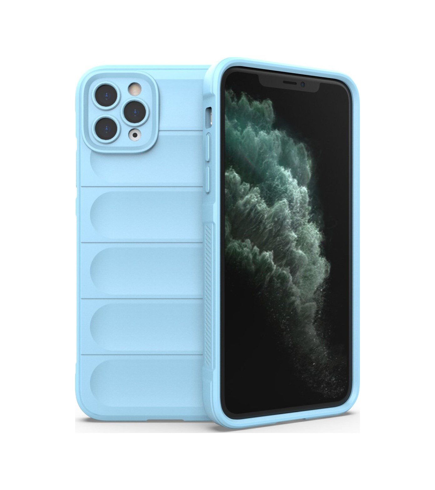 Apple iPhone Uyumlu 11 Pro - Kılıf Optimum Silikon - Sky Blue Belirtilmemiş