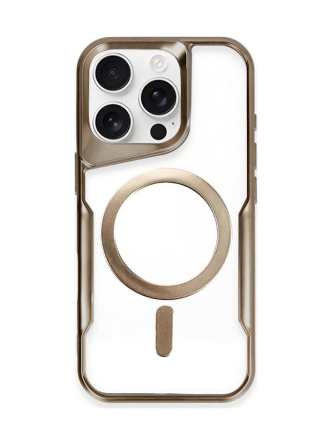 Apple iPhone Uyumlu   11 Pro Max Kılıf Boyi Magsafe Silikon Kapak - Kahverengi Belirtilmemiş