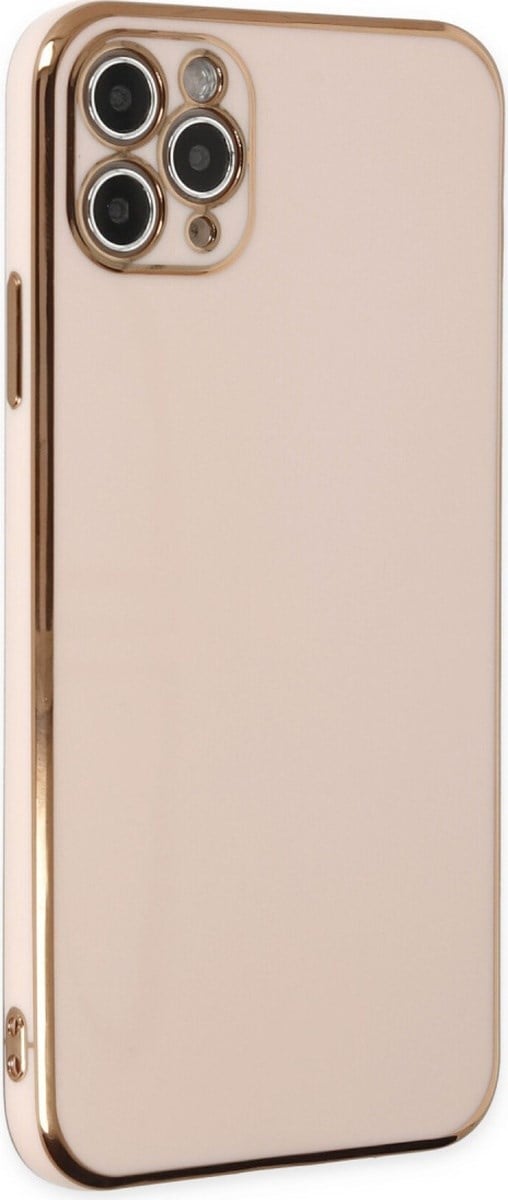 Apple iPhone Uyumlu   11 Pro Max Kılıf Volet Silikon - Pembe Belirtilmemiş