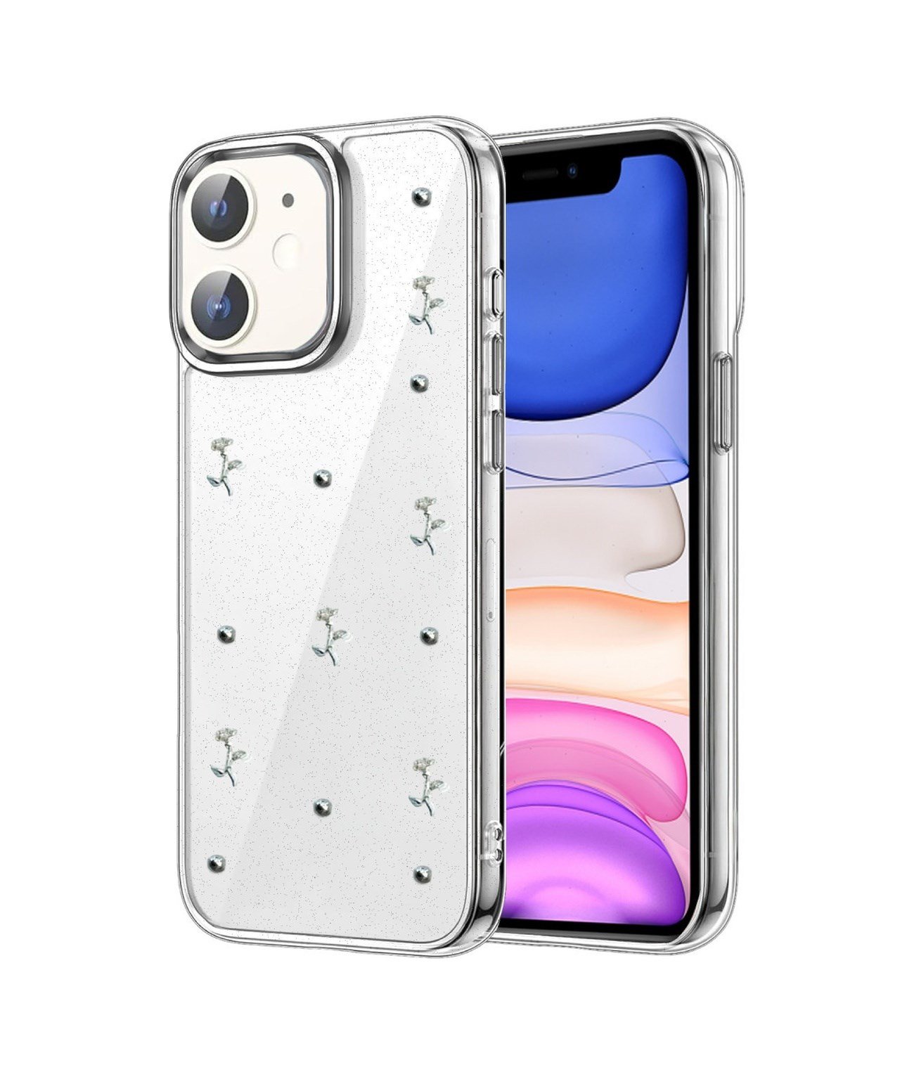 Apple iPhone Uyumlu 12 Fiyonk Desenli  - Kapak  - Desen 4 Belirtilmemiş