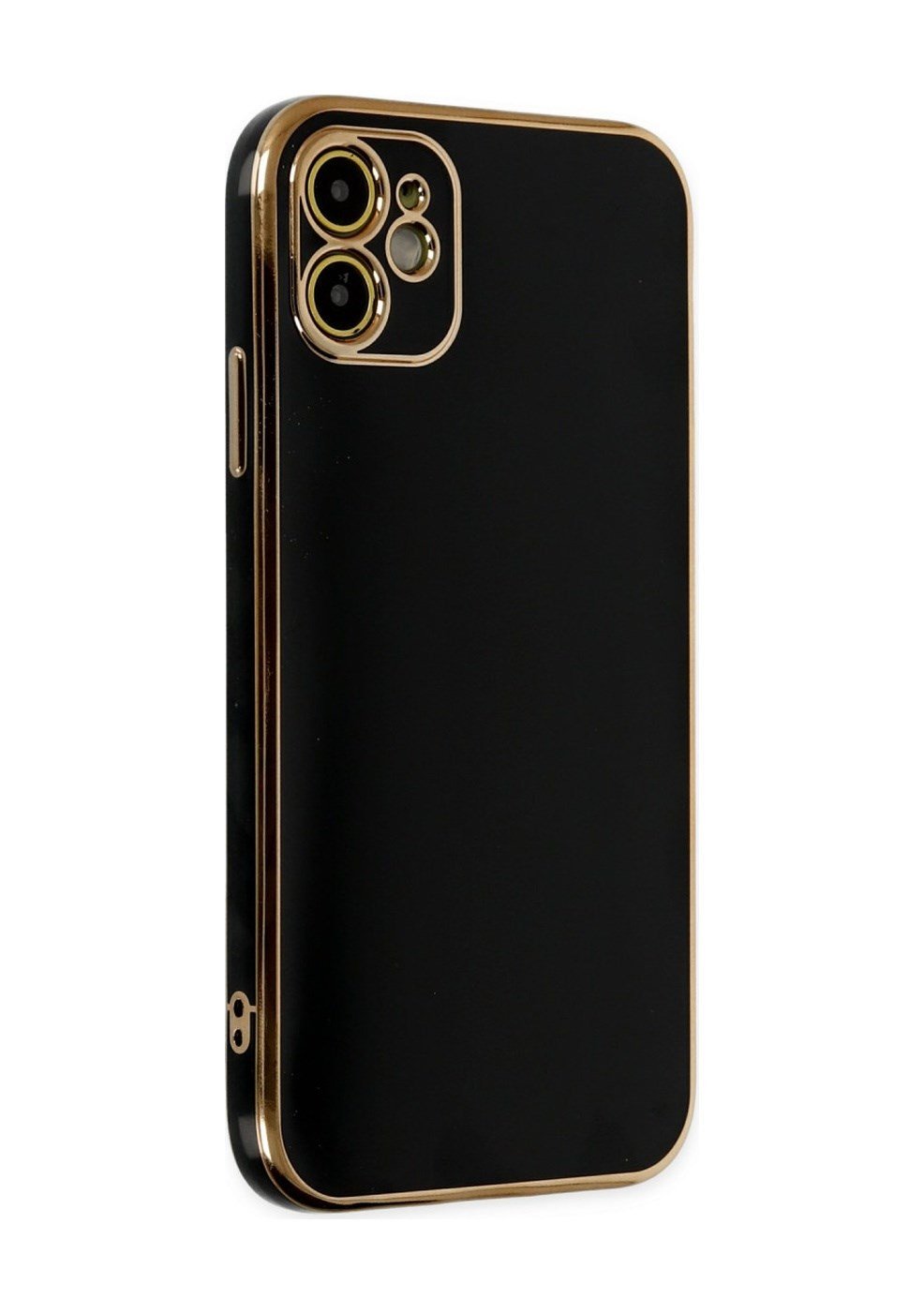 Apple iPhone Uyumlu  12 Kılıf Volet Silikon -  Siyah Belirtilmemiş