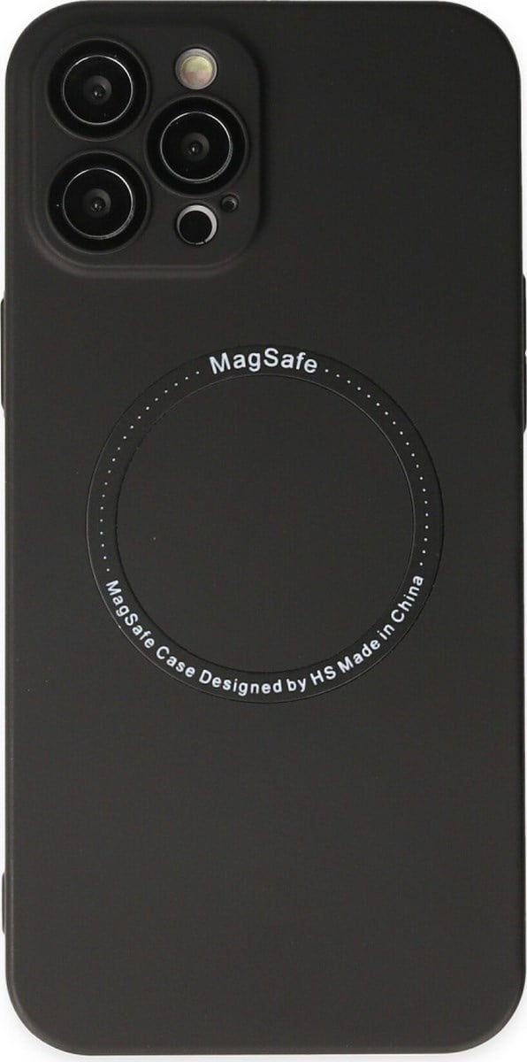 Apple iPhone Uyumlu  12 Pro Kılıf Jack Magneticsafe Lens Silikon -  Siyah Belirtilmemiş
