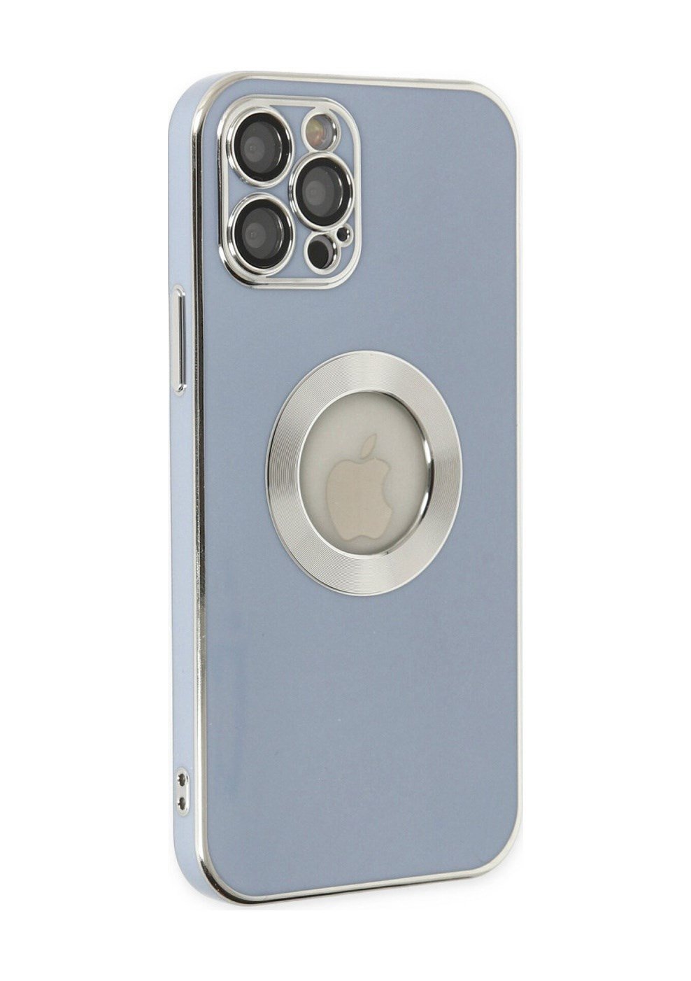 Apple iPhone Uyumlu   12 Pro Kılıf Store Silikon - Sierra Blue Belirtilmemiş