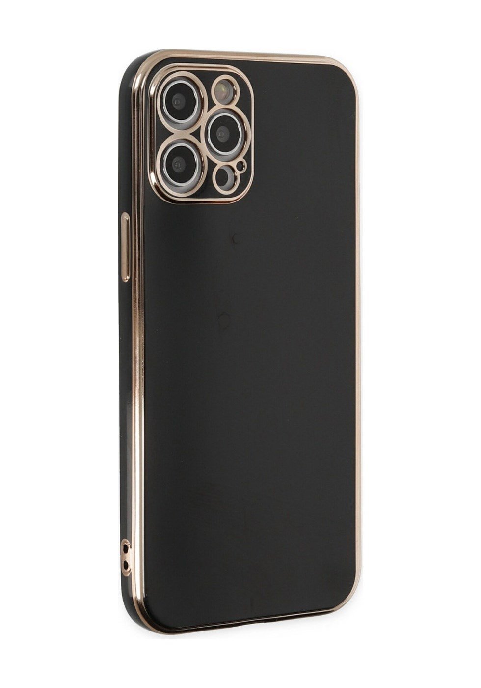 Apple iPhone Uyumlu  12 Pro Kılıf Volet Silikon -  Siyah Belirtilmemiş