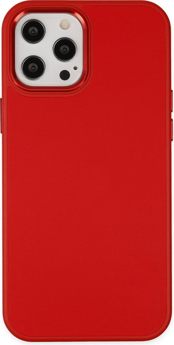 Apple iPhone Uyumlu 12 Pro Max - Kılıf Asya Deri Silikon - Kırmızı Belirtilmemiş