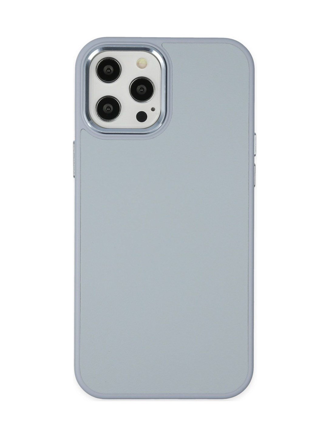Apple iPhone Uyumlu 12 Pro Max - Kılıf Asya Deri Silikon - Sierra Blue Belirtilmemiş