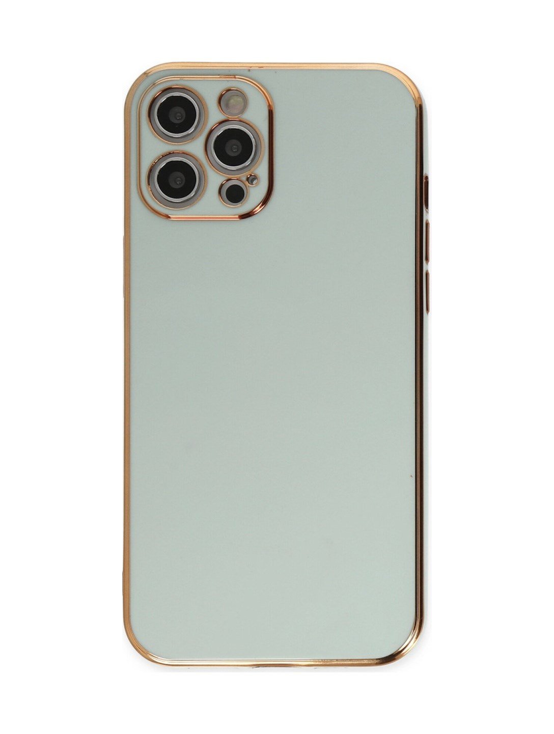 Apple iPhone Uyumlu 12 Pro Max - Kılıf Volet Silikon - Açık Yeşil Belirtilmemiş
