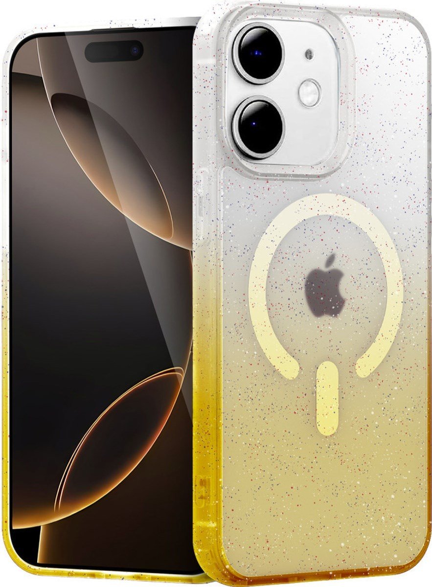 Apple iPhone Uyumlu  12 Pummel Shiny Magsafe Kapak -  Gold Belirtilmemiş
