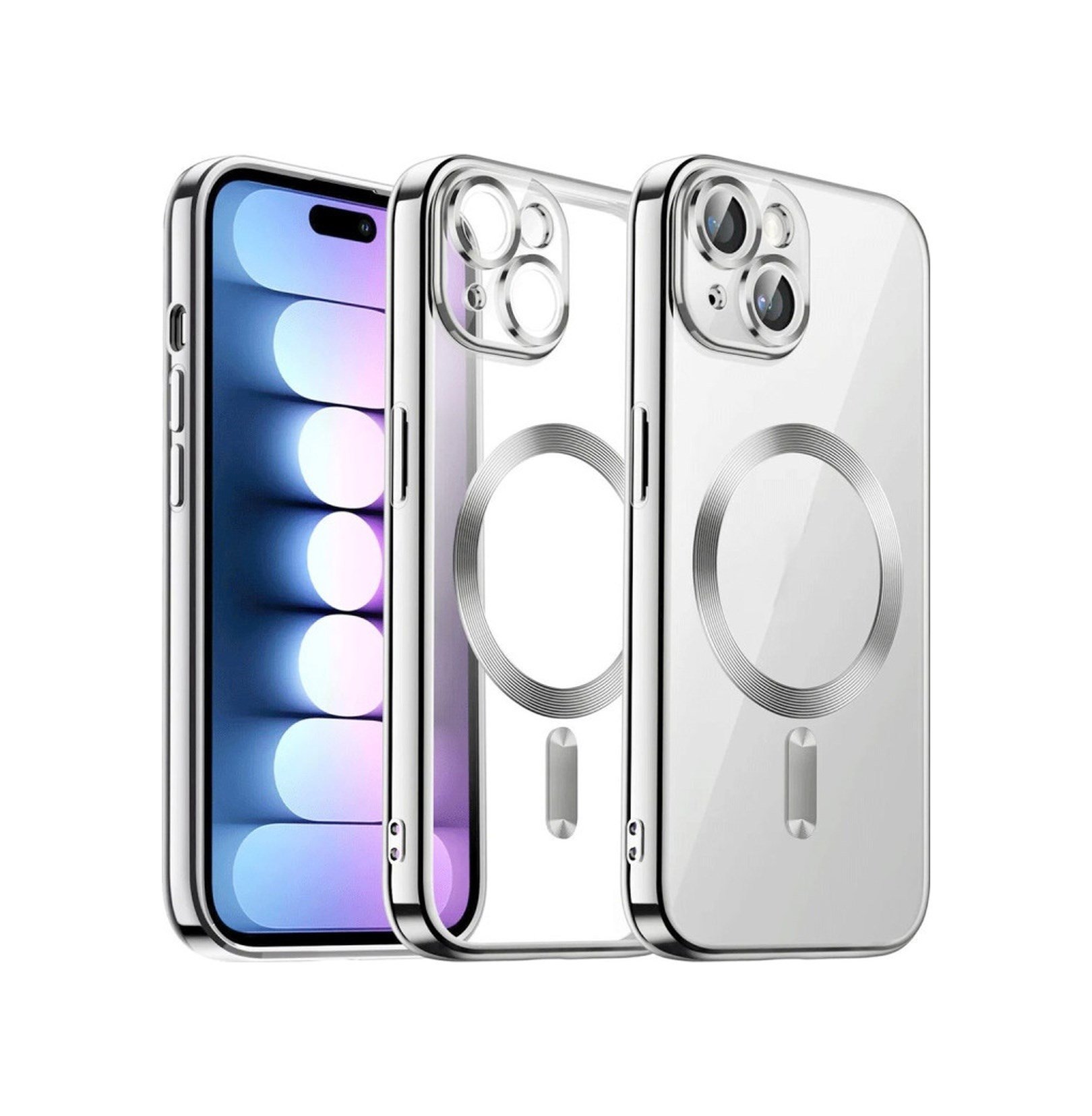 Apple iPhone Uyumlu   13 Kılıf Kross Magneticsafe Kapak - Titan Gri Belirtilmemiş