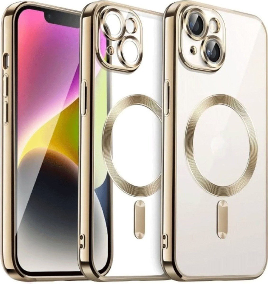 Apple iPhone Uyumlu 13 - Kılıf Kross Magneticsafe - Kapak - Gold Belirtilmemiş