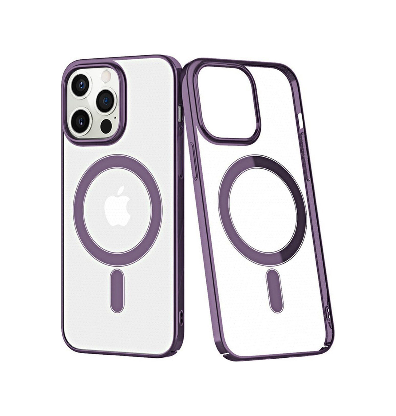 Apple iPhone Uyumlu 13 Pro - Kılıf Element Magneticsafe Sert - Kapak - Derin Mor Belirtilmemiş