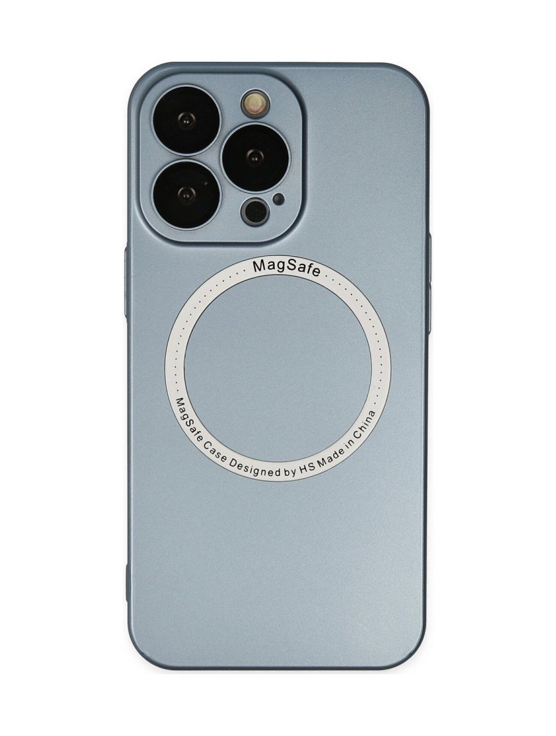 Apple iPhone Uyumlu   13 Pro Kılıf Jack Magneticsafe Lens Silikon - Sierra Blue Belirtilmemiş
