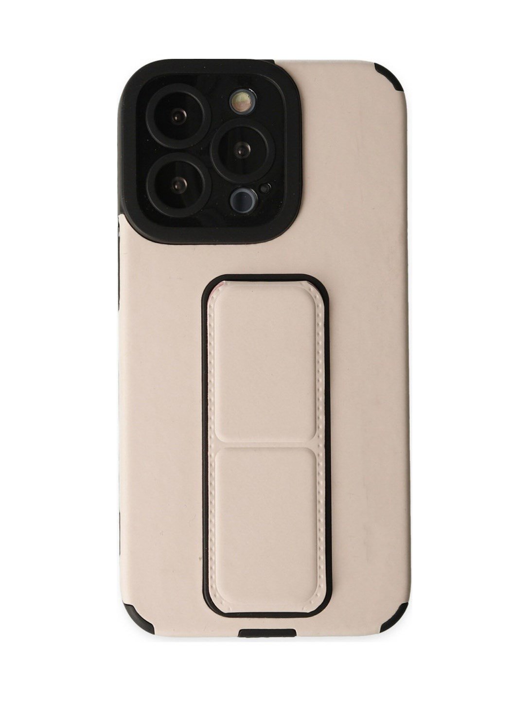 Apple iPhone Uyumlu  13 Pro Kılıf Mega Standlı Silikon -  Gold Belirtilmemiş