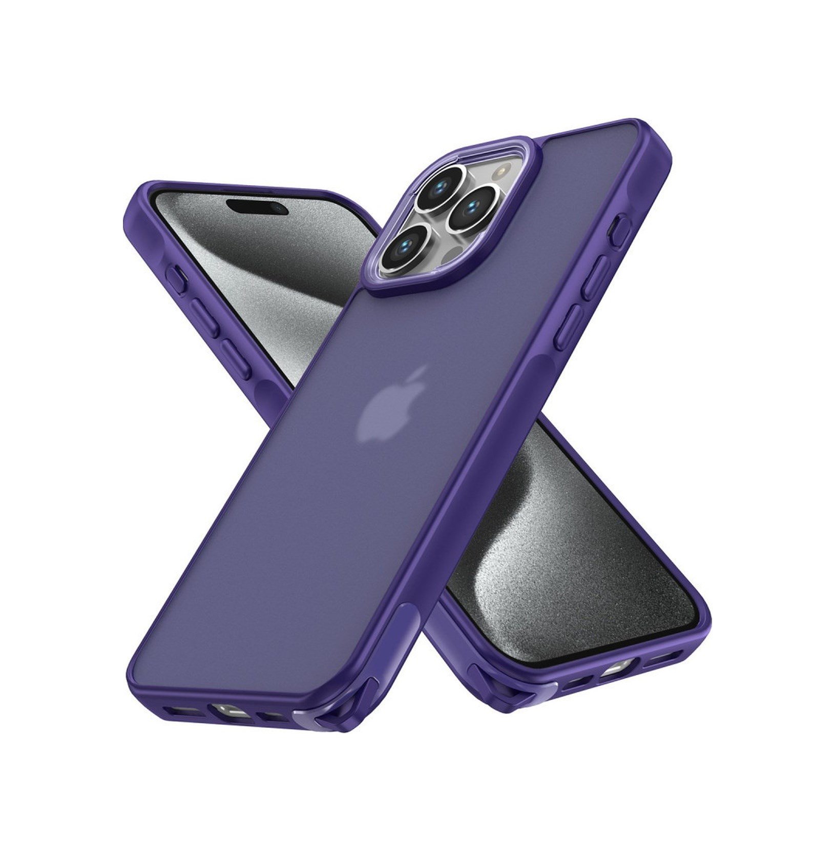 Apple iPhone Uyumlu 13 Pro Max - Kılıf Elegant - Kapak - Derin Mor Belirtilmemiş