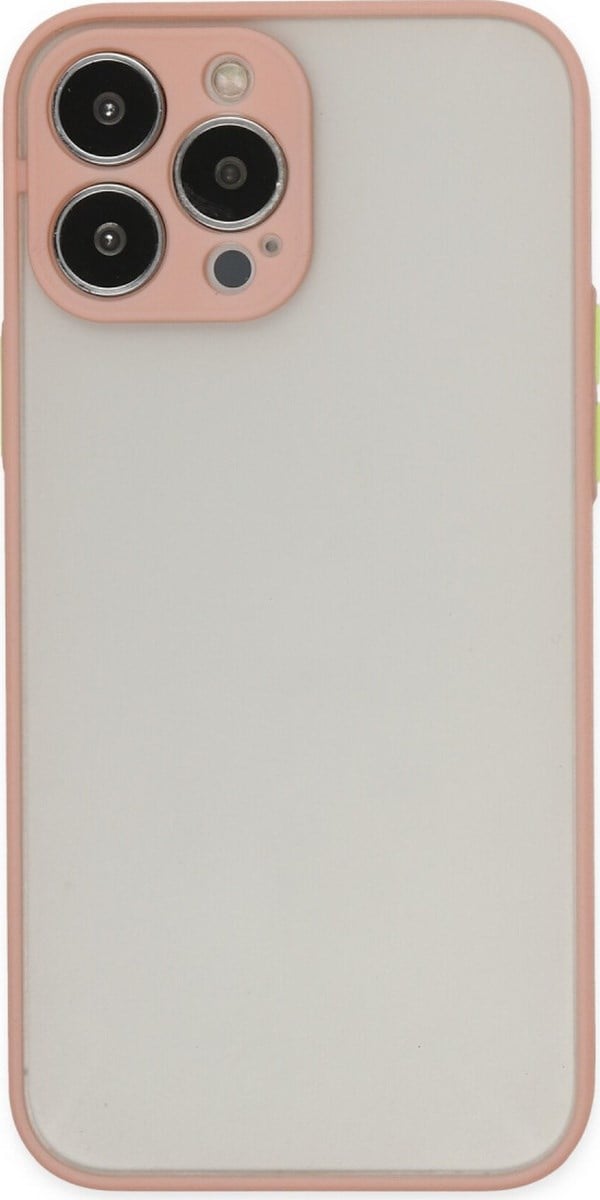 Apple iPhone Uyumlu   13 Pro Max Kılıf Montreal Silikon Kapak - Pembe Belirtilmemiş