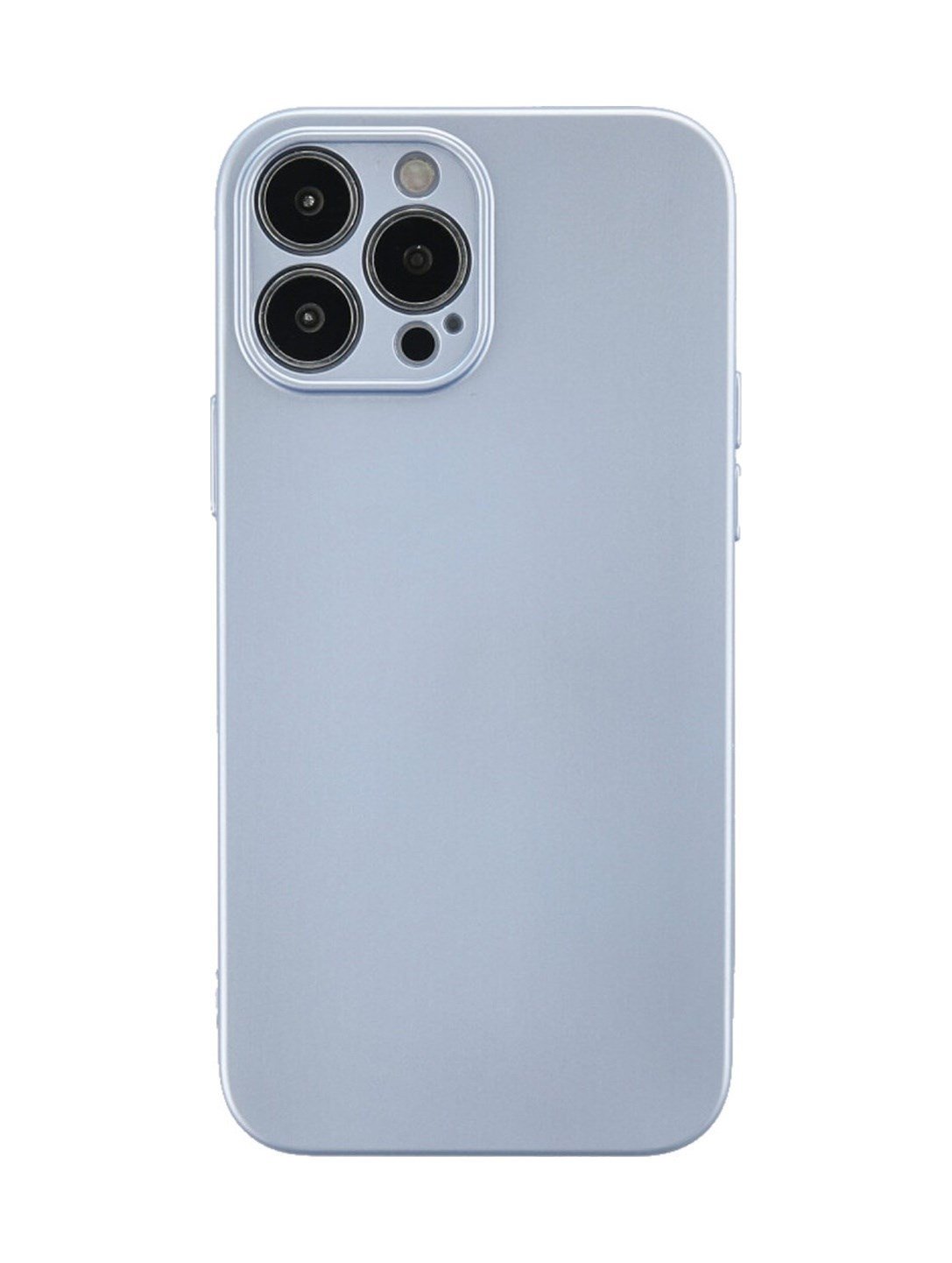 Apple iPhone Uyumlu 13 Pro Max - Kılıf Nano İçi Kadife Silikon - Sky Blue Belirtilmemiş