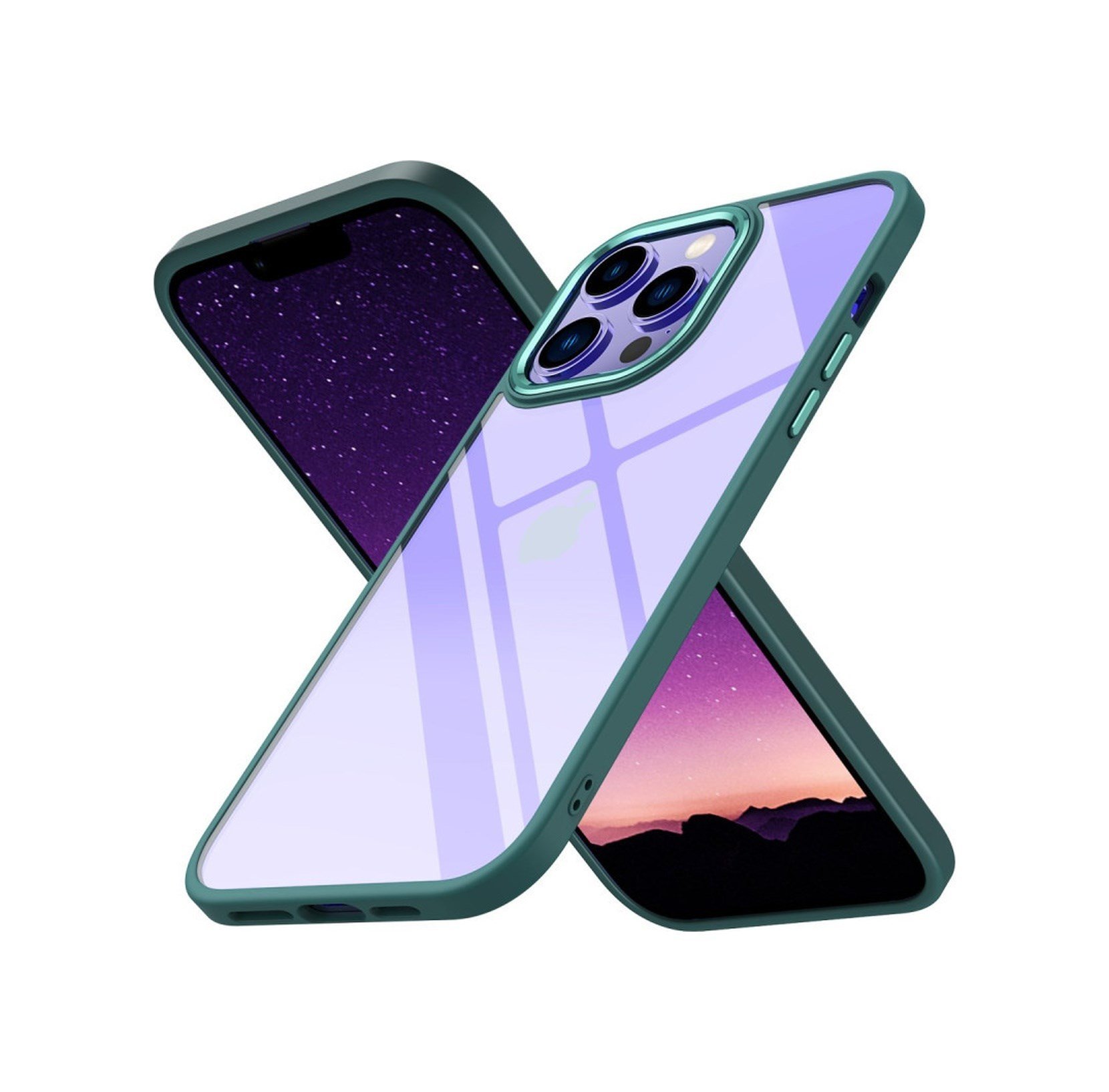 Apple iPhone Uyumlu  13 Pro Max Kılıf Power Silikon -  Koyu Yeşil Belirtilmemiş