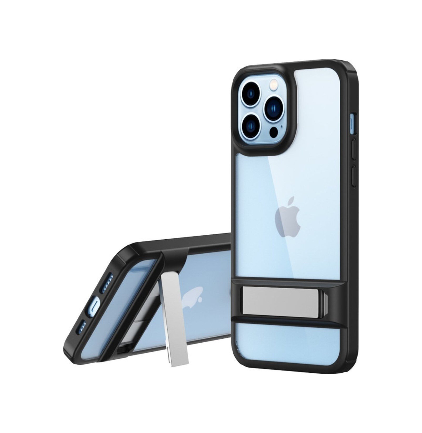 Apple iPhone Uyumlu  13 Pro Max Kılıf Rolet Stand Kapak -  Siyah Belirtilmemiş