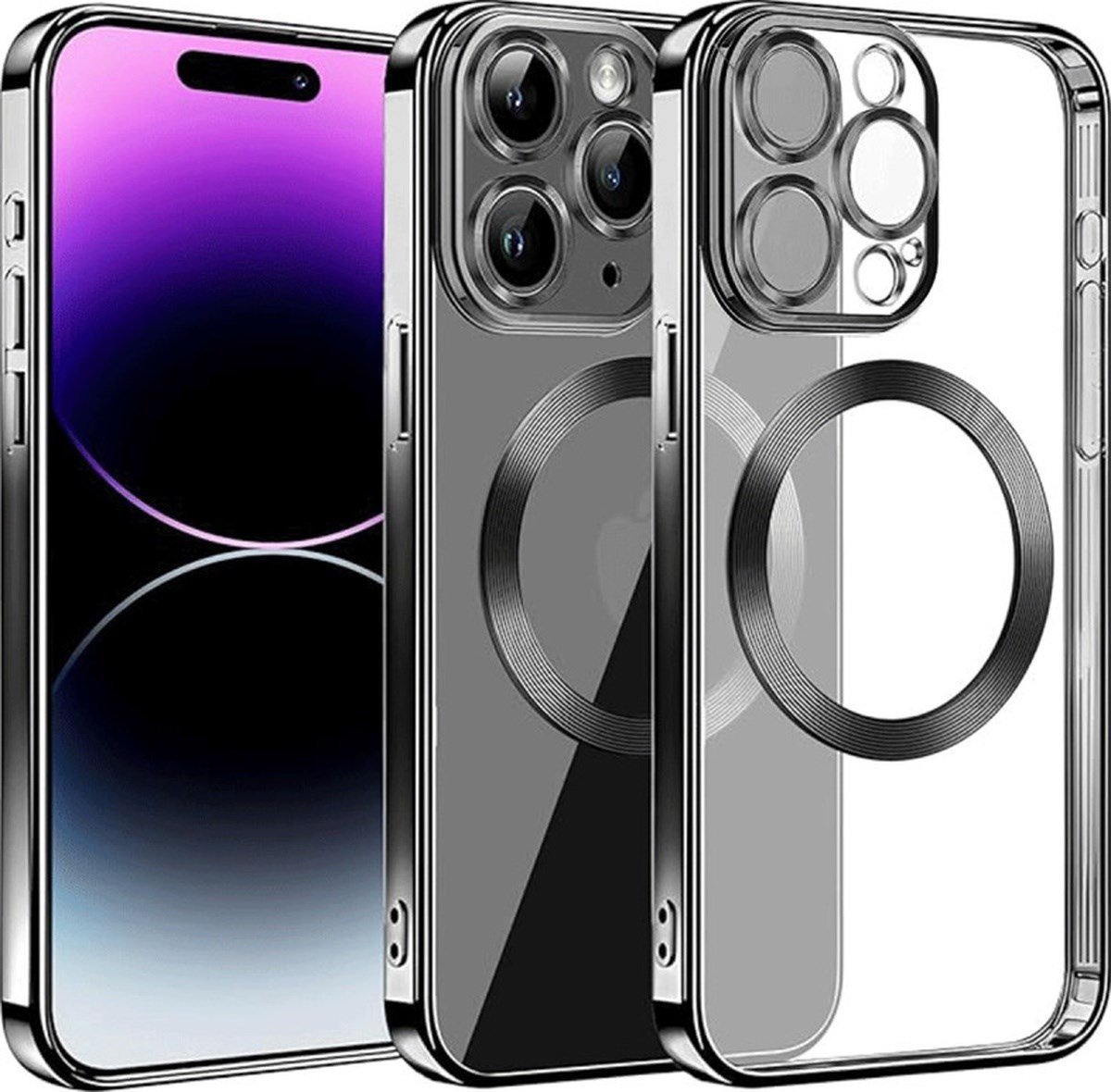 Apple iPhone Uyumlu  13 Pro Max Kılıf Slot Silikon -  Siyah Belirtilmemiş