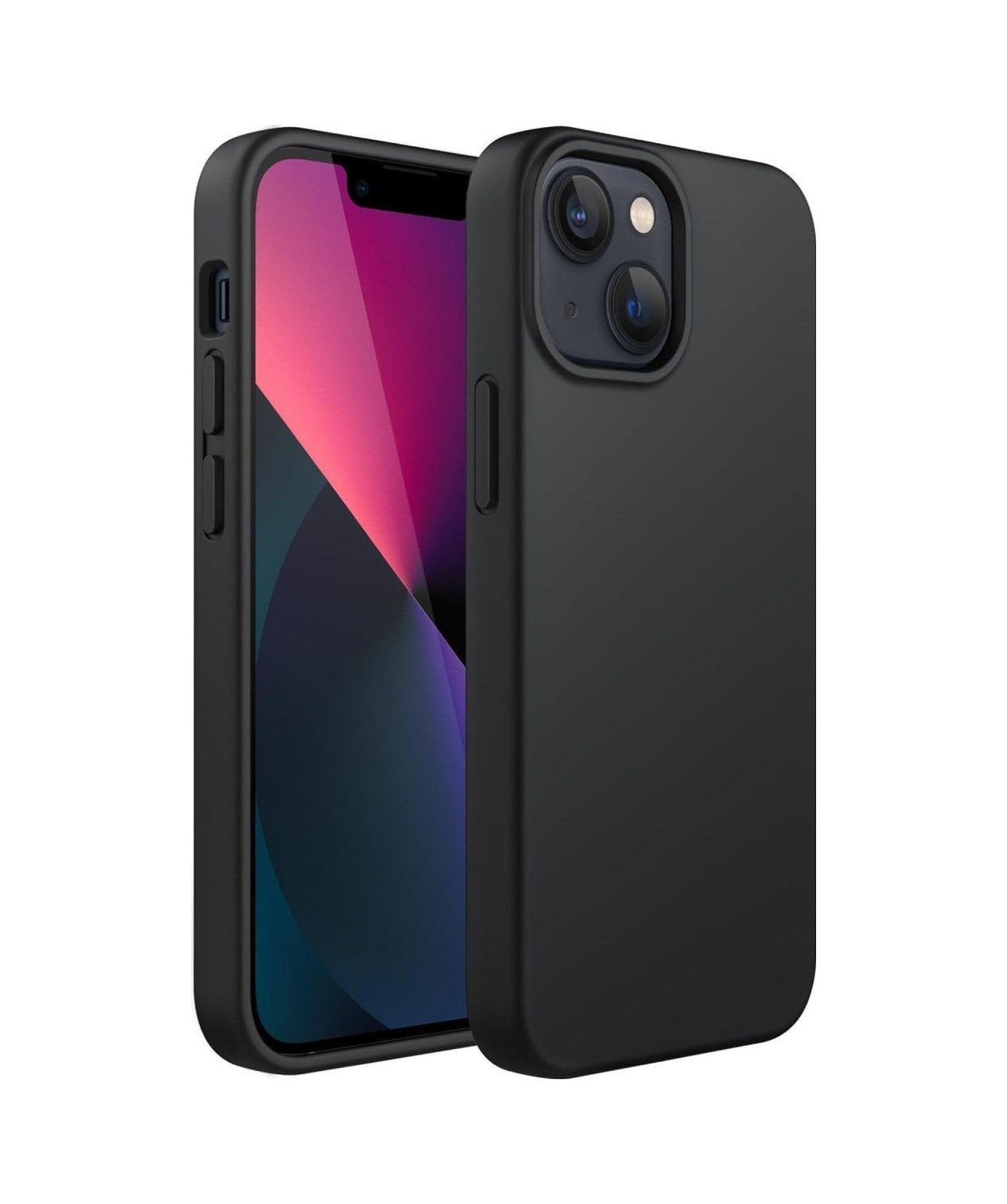 Apple iPhone Uyumlu  14 Plus Kılıf First Silikon -  Siyah Belirtilmemiş