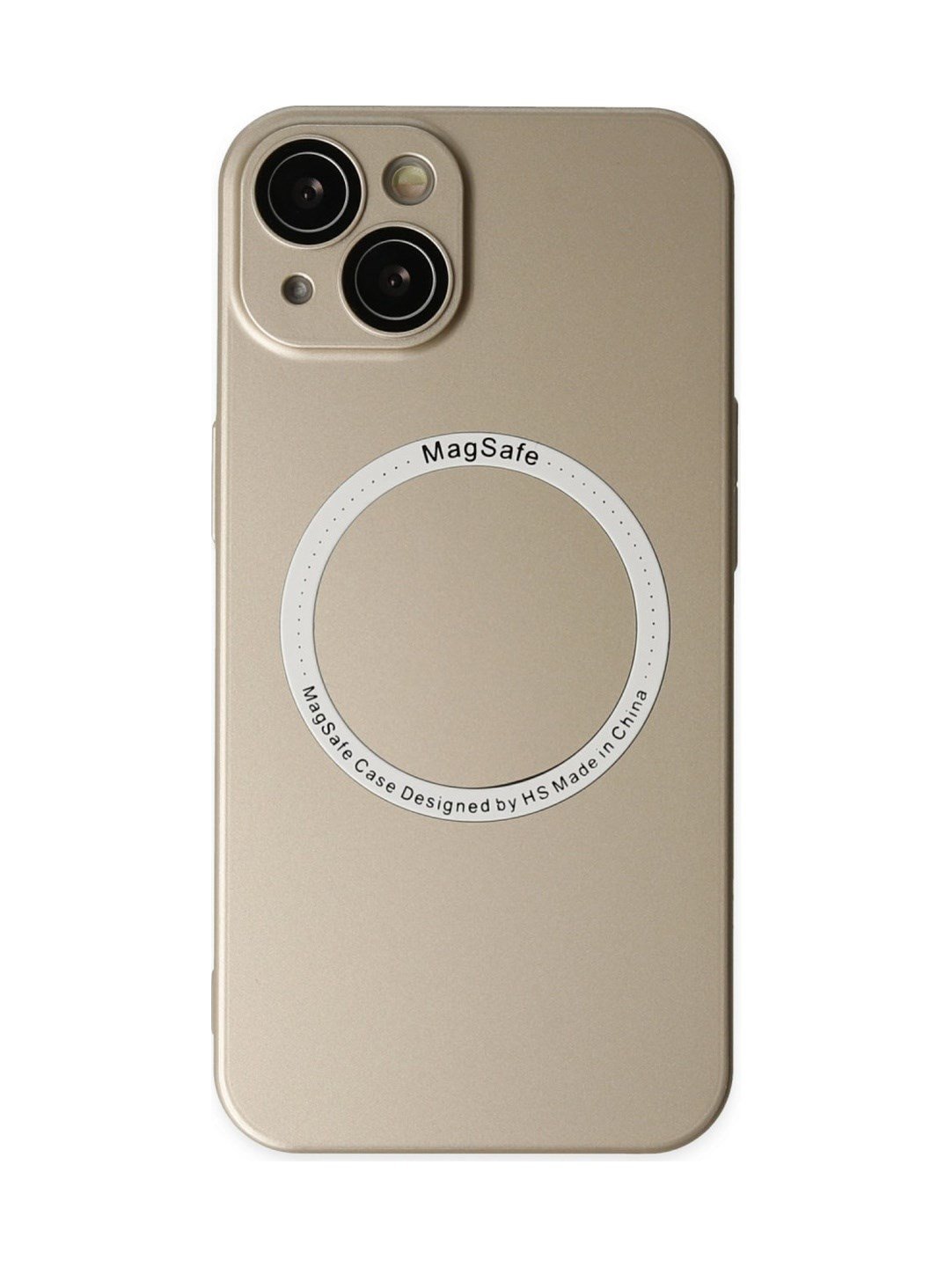 Apple iPhone Uyumlu  14 Plus Kılıf Jack Magneticsafe Lens Silikon -  Gold Belirtilmemiş
