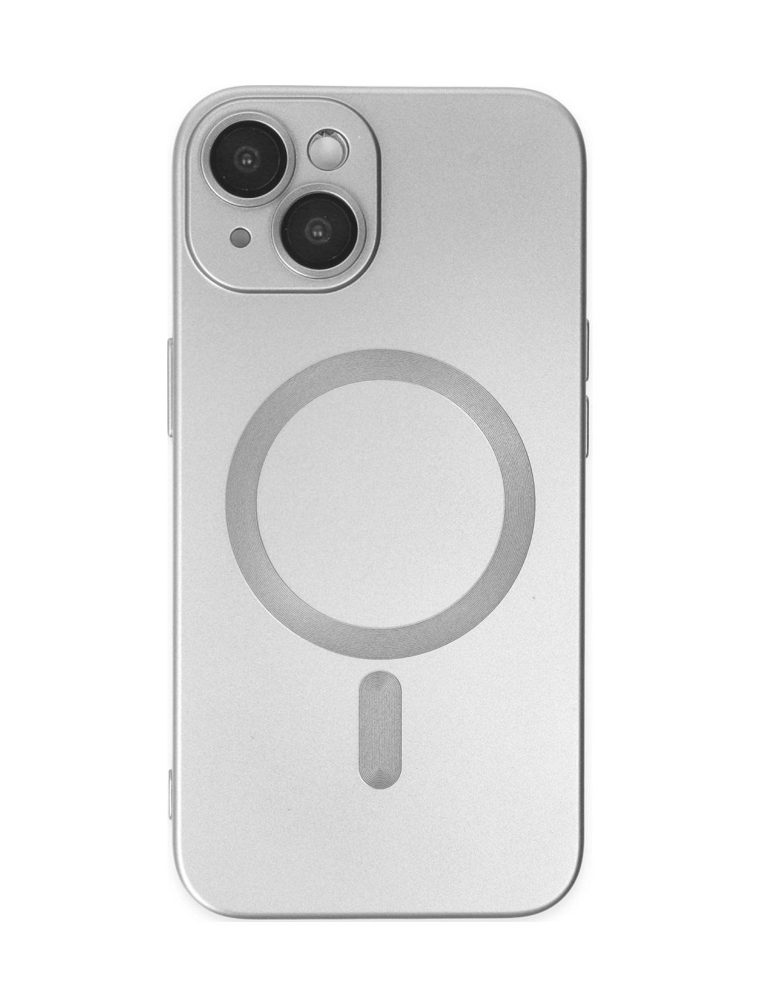 Apple iPhone Uyumlu  14 Plus Kılıf Moshi Lens Magneticsafe Silikon -  Gümüş Belirtilmemiş