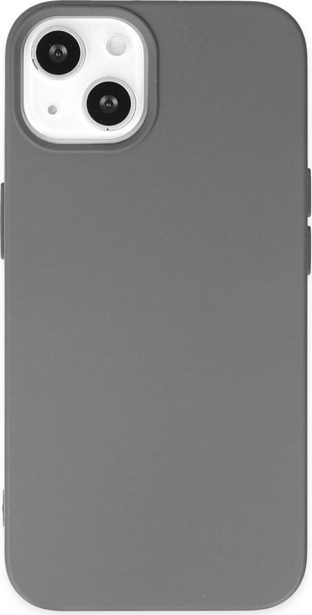 Apple iPhone Uyumlu 14 Plus  - Kılıf Nano İçi Kadife Silikon  - Gri Belirtilmemiş