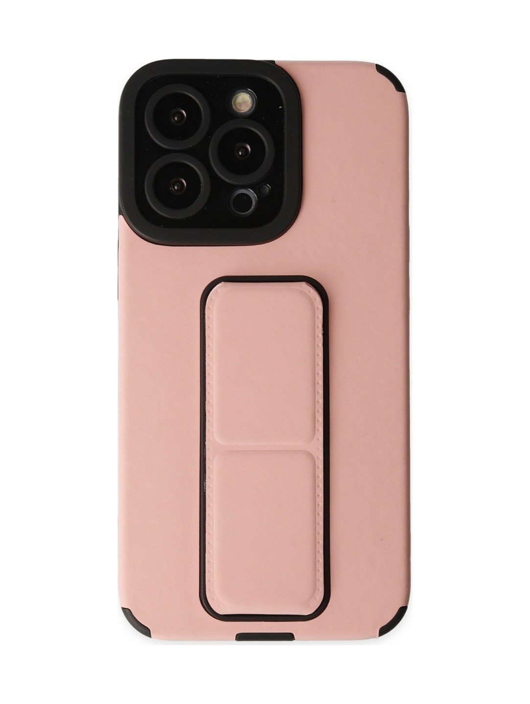 Apple iPhone Uyumlu 14 Pro - Kılıf Mega Standlı Silikon - Pudra Belirtilmemiş