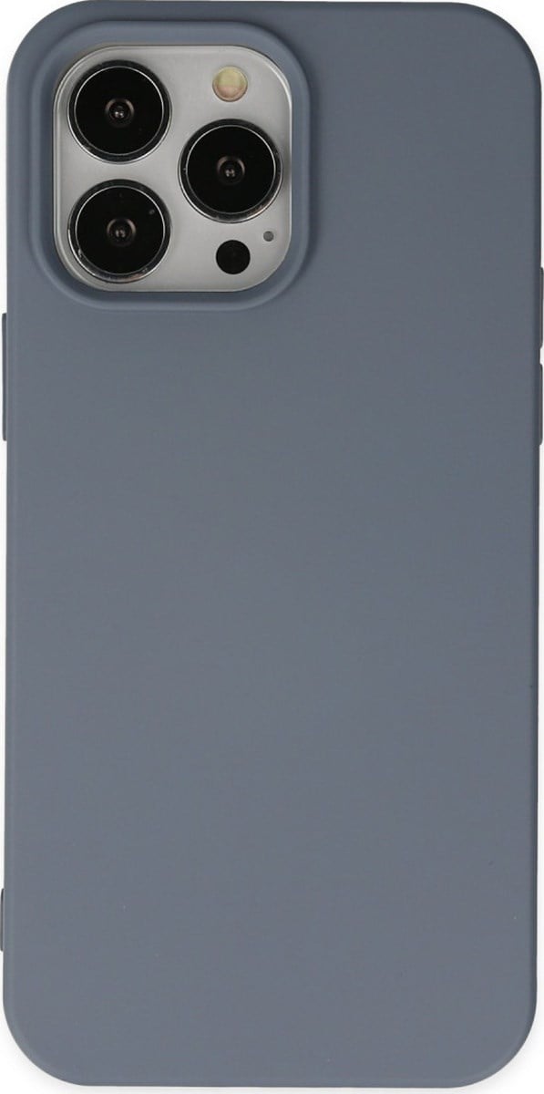 Apple iPhone Uyumlu  14 Pro Kılıf Nano İçi Kadife Silikon -  Gri Belirtilmemiş