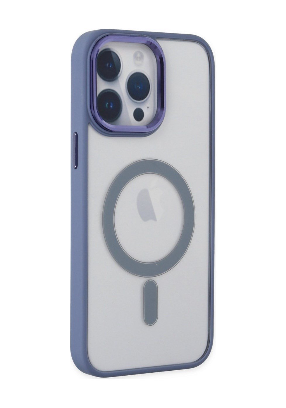 Apple iPhone Uyumlu   14 Pro Kılıf Room Magneticsafe Silikon - Sierra Blue Belirtilmemiş