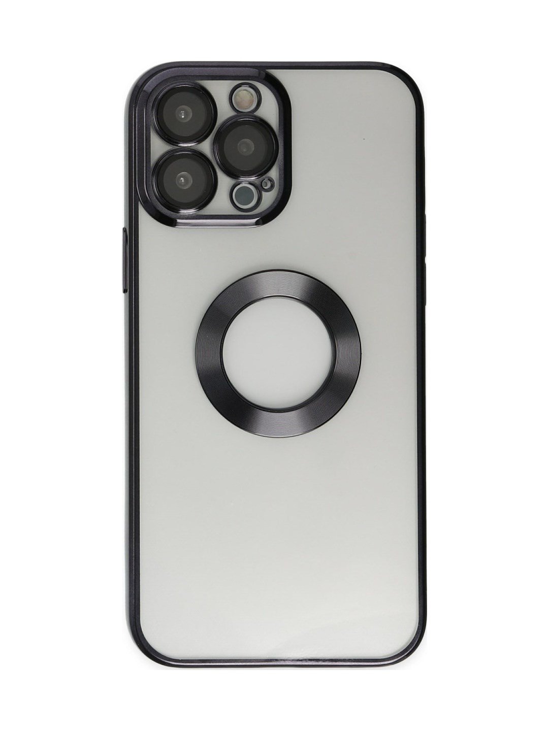 Apple iPhone Uyumlu  14 Pro Kılıf Slot Silikon -  Siyah Belirtilmemiş