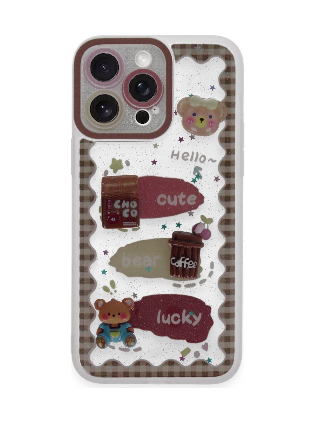 Apple iPhone Uyumlu  14 Pro Kılıf Sweet Desenli Silikon Kapak -  Şeffaf Belirtilmemiş