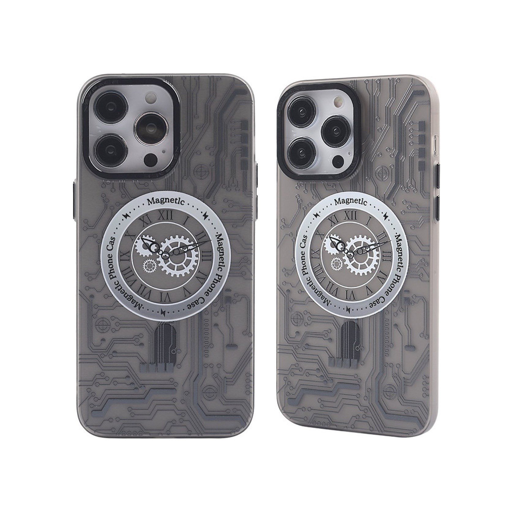 Apple iPhone Uyumlu 14 Pro Max - Kılıf Apollo Magneticsafe Desenli - Kapak - Apollo Siyah - 1 Belirtilmemiş