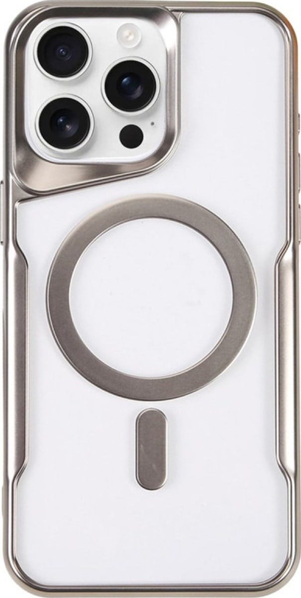 Apple iPhone Uyumlu  14 Pro Max Kılıf Boyi Magsafe Silikon Kapak -  Gümüş Belirtilmemiş