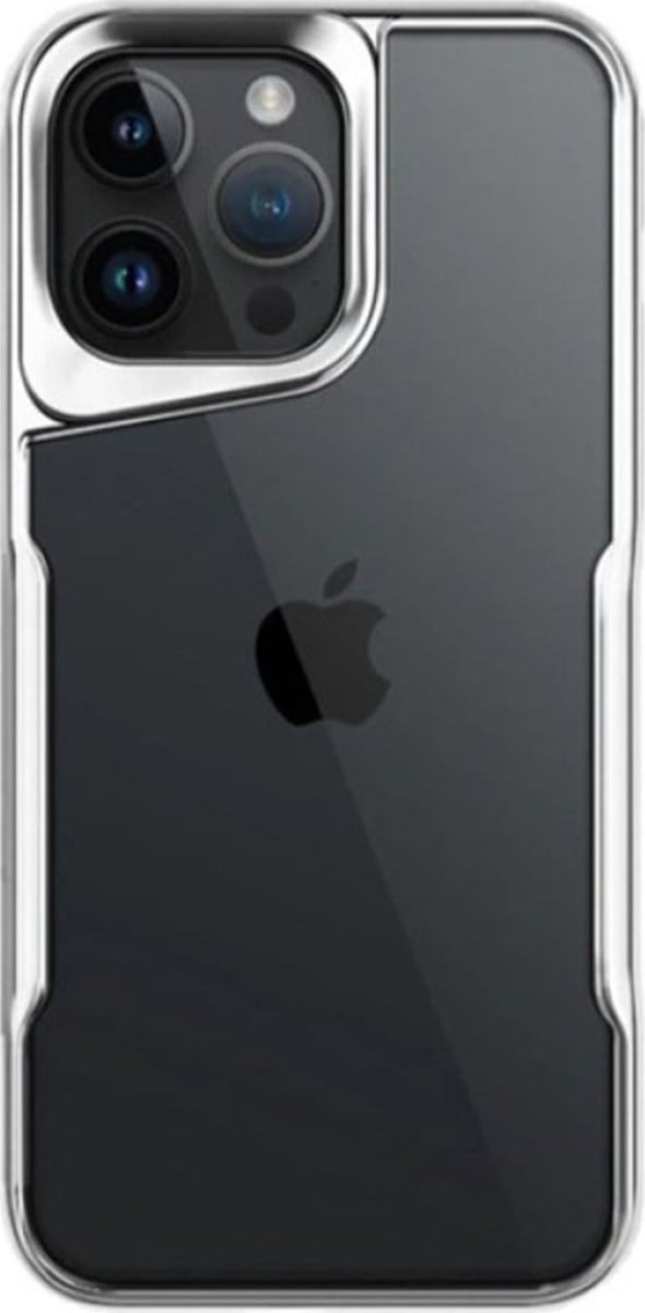 Apple iPhone Uyumlu  14 Pro Max Kılıf Boyi Silikon Kapak -  Gümüş Belirtilmemiş