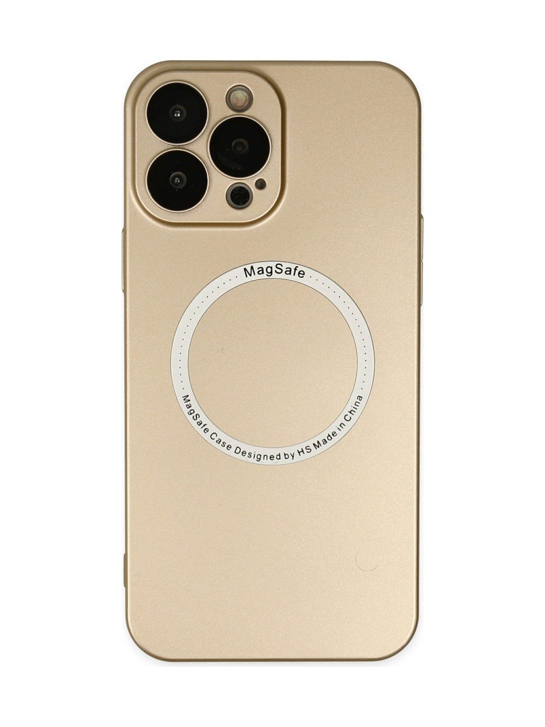 Apple iPhone Uyumlu  14 Pro Max Kılıf Jack Magneticsafe Lens Silikon -  Gold Belirtilmemiş