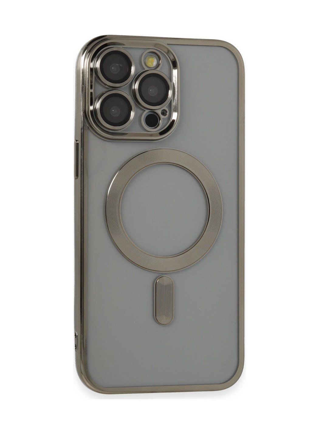 Apple iPhone Uyumlu   14 Pro Max Kılıf Kross Magneticsafe Kapak - Titan Gri Belirtilmemiş