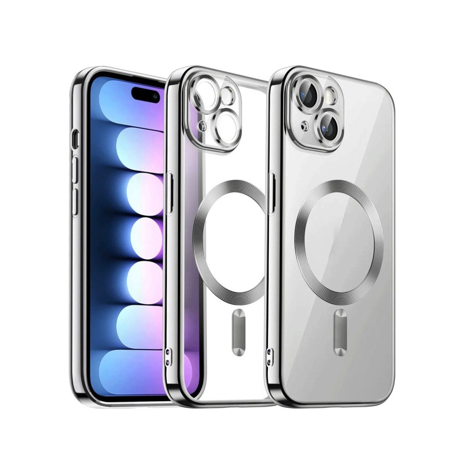 Apple iPhone Uyumlu 15 - Kılıf Kross Magneticsafe - Kapak - Titan Gri Belirtilmemiş