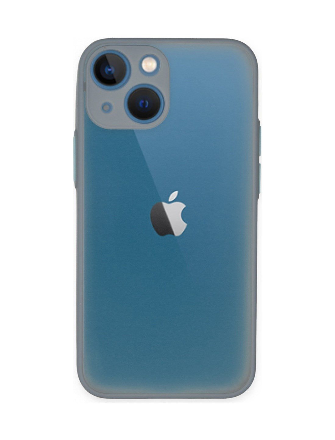 Apple iPhone Uyumlu 15 Plus - Kılıf Montreal Silikon - Kapak - Gri Belirtilmemiş