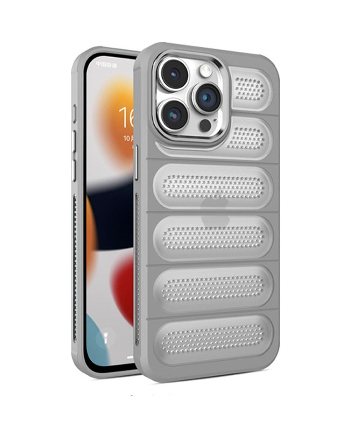 Apple iPhone Uyumlu 15 Pro - Kılıf Airmax Silikon - Kapak - Titan Gri Belirtilmemiş