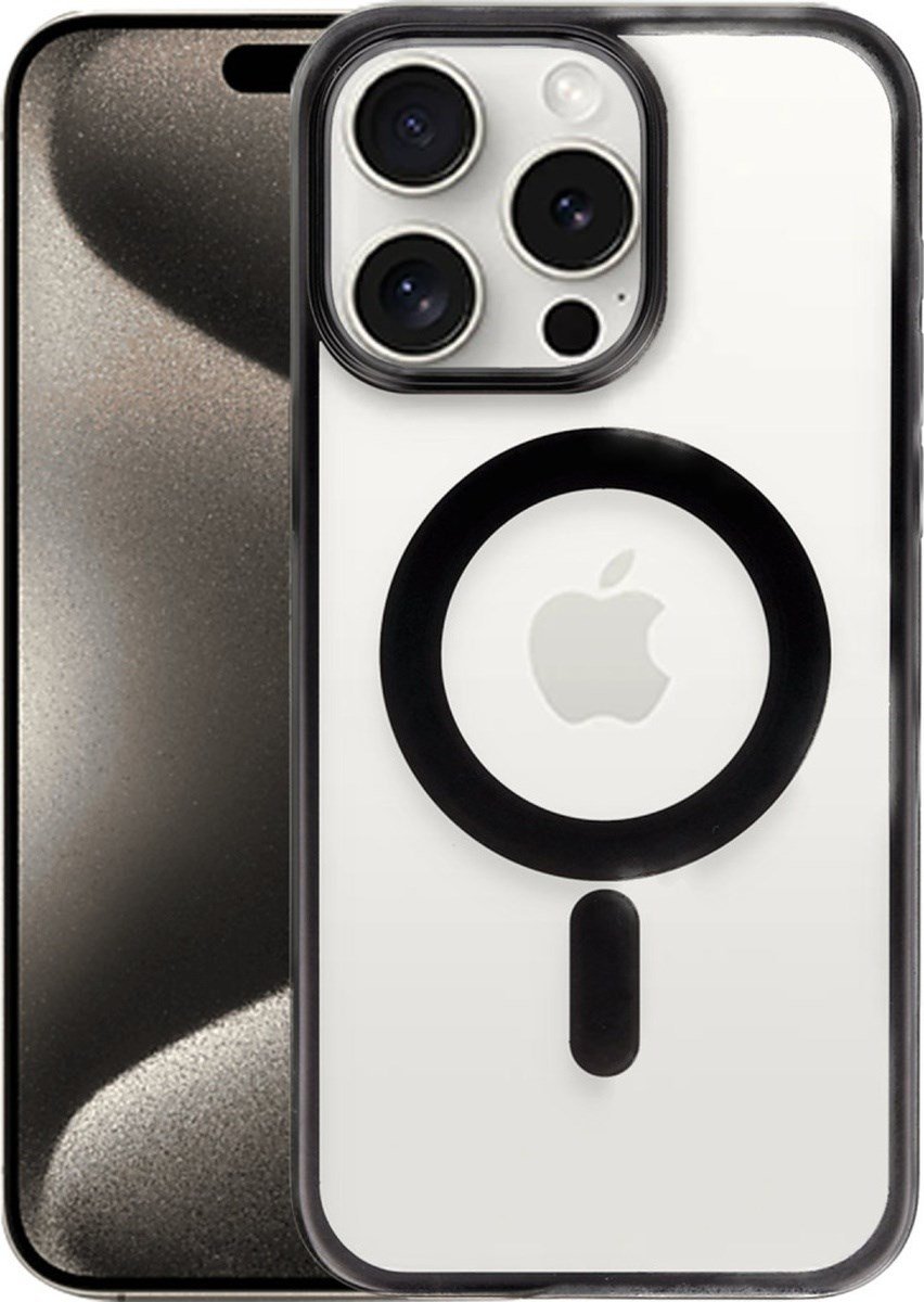 Apple iPhone Uyumlu  15 Pro Kılıf Erozi Magsafe Kapak -  Siyah Belirtilmemiş
