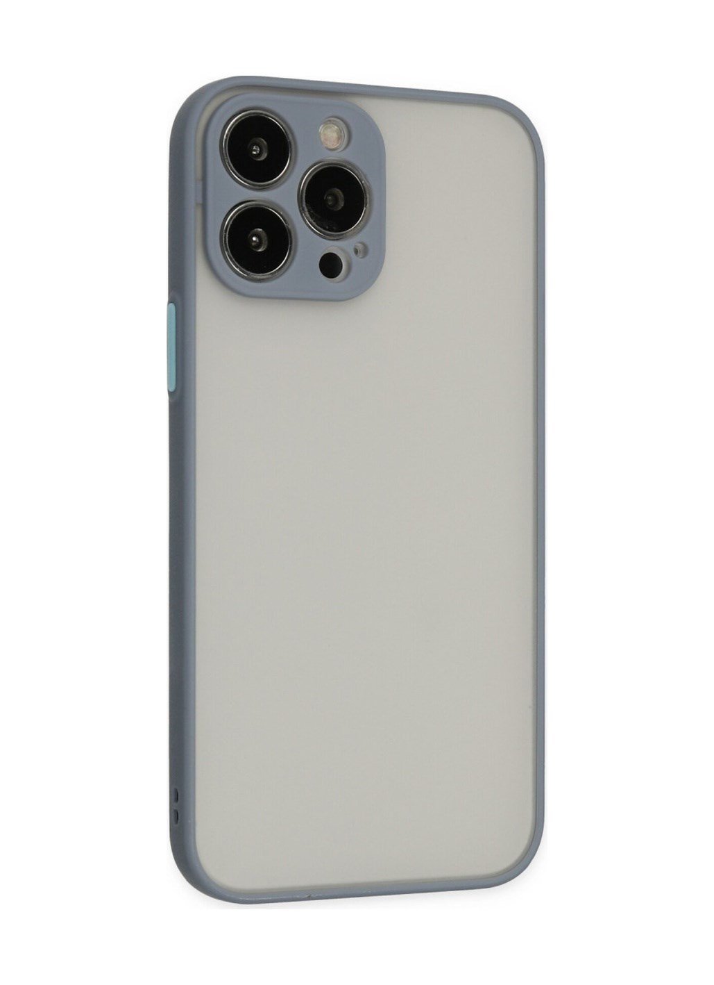 Apple iPhone Uyumlu 15 Pro - Kılıf Montreal Silikon - Kapak - Gri Belirtilmemiş