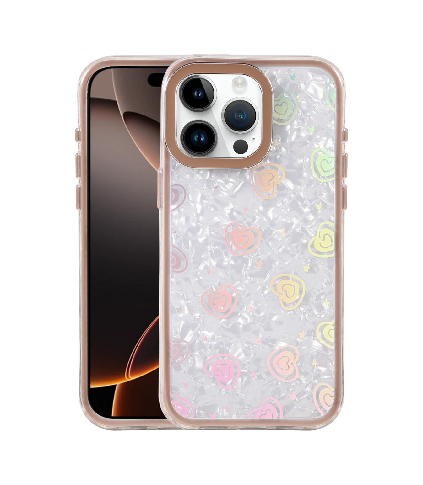 Apple iPhone Uyumlu  15 Pro Lumi Desenli Kapak -  Çöl Titanyum Belirtilmemiş