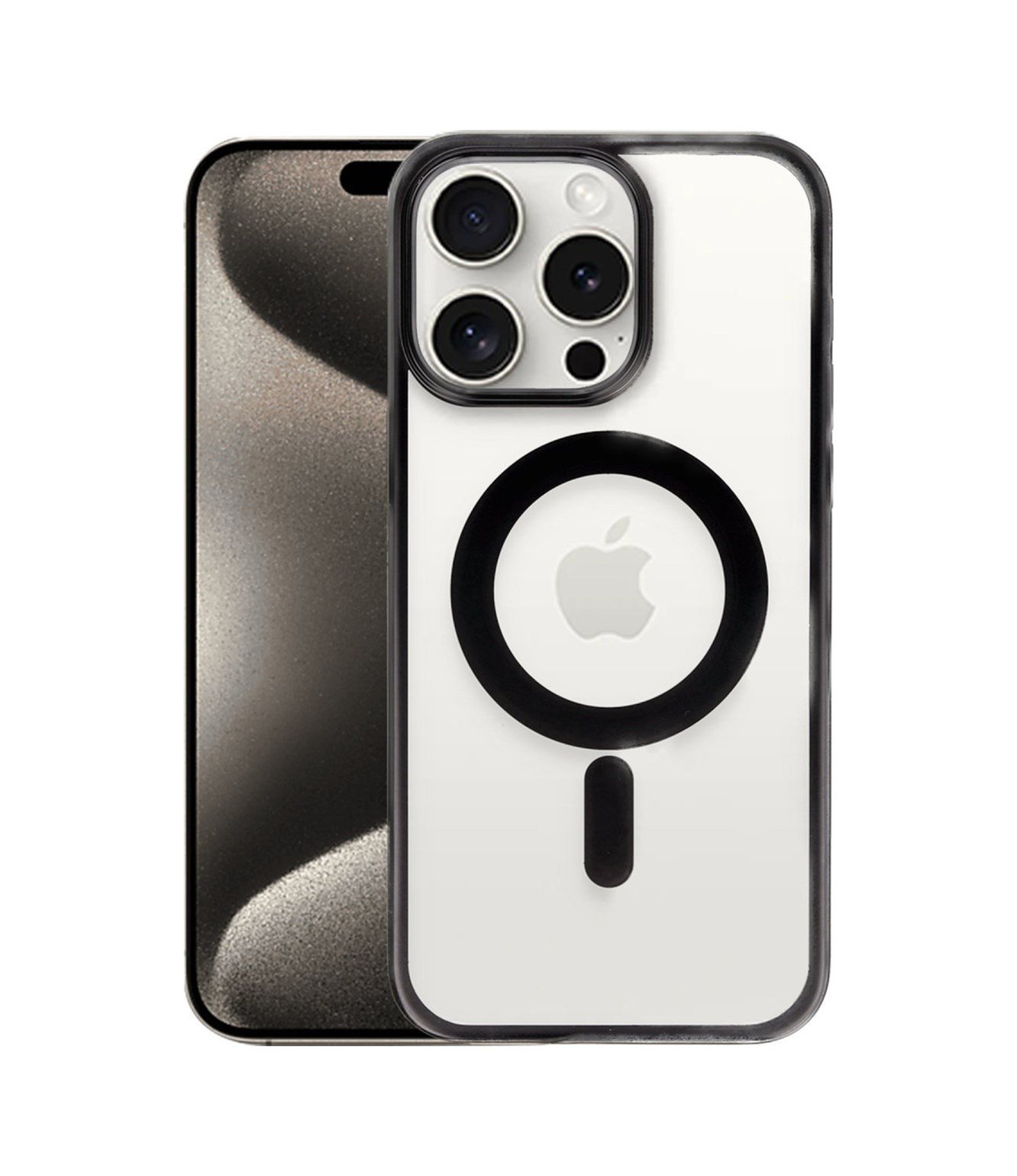 Apple iPhone Uyumlu  15 Pro Max Kılıf Erozi Magsafe Kapak -  Siyah Belirtilmemiş