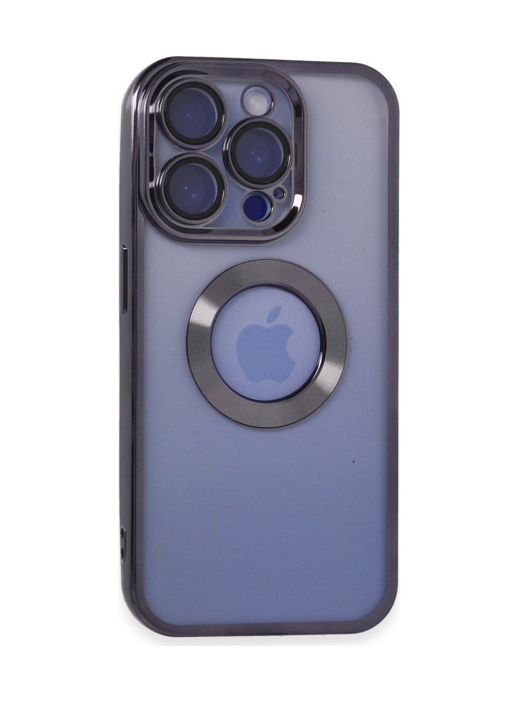 Apple iPhone Uyumlu 15 Pro Max - Kılıf Slot Silikon - Mor Belirtilmemiş